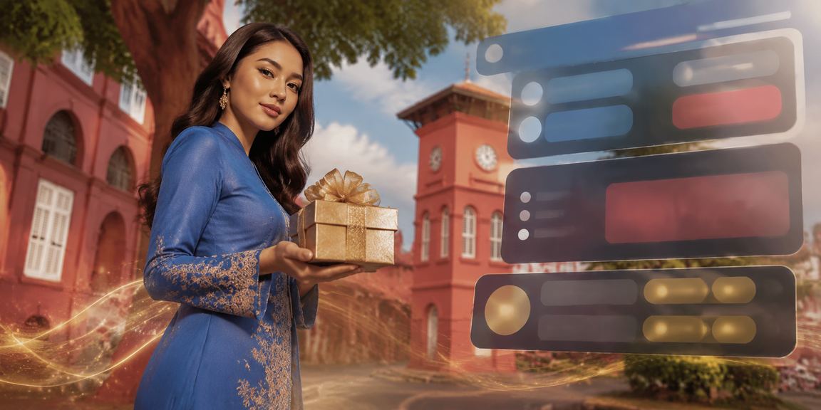 Pemain kasino menikmati permainan di Malacca dengan pakaian tradisional baju kurung